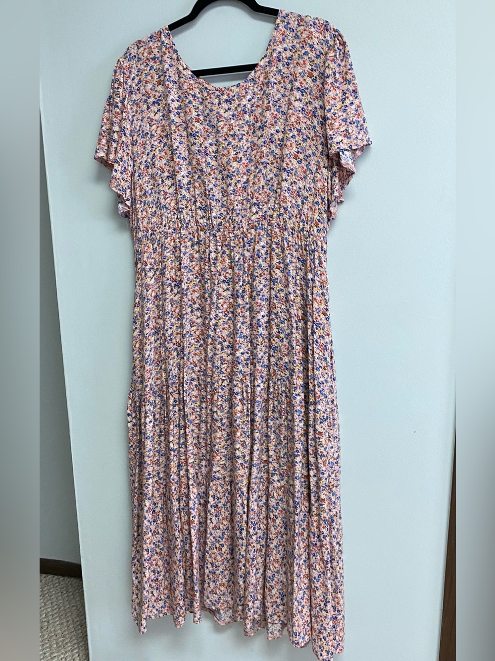 AMAZON (NEMIDOR) SUPER COMFY FLORAL PRINTED MAXI DRESS - SIZE 18 - Picture 7 of 12
